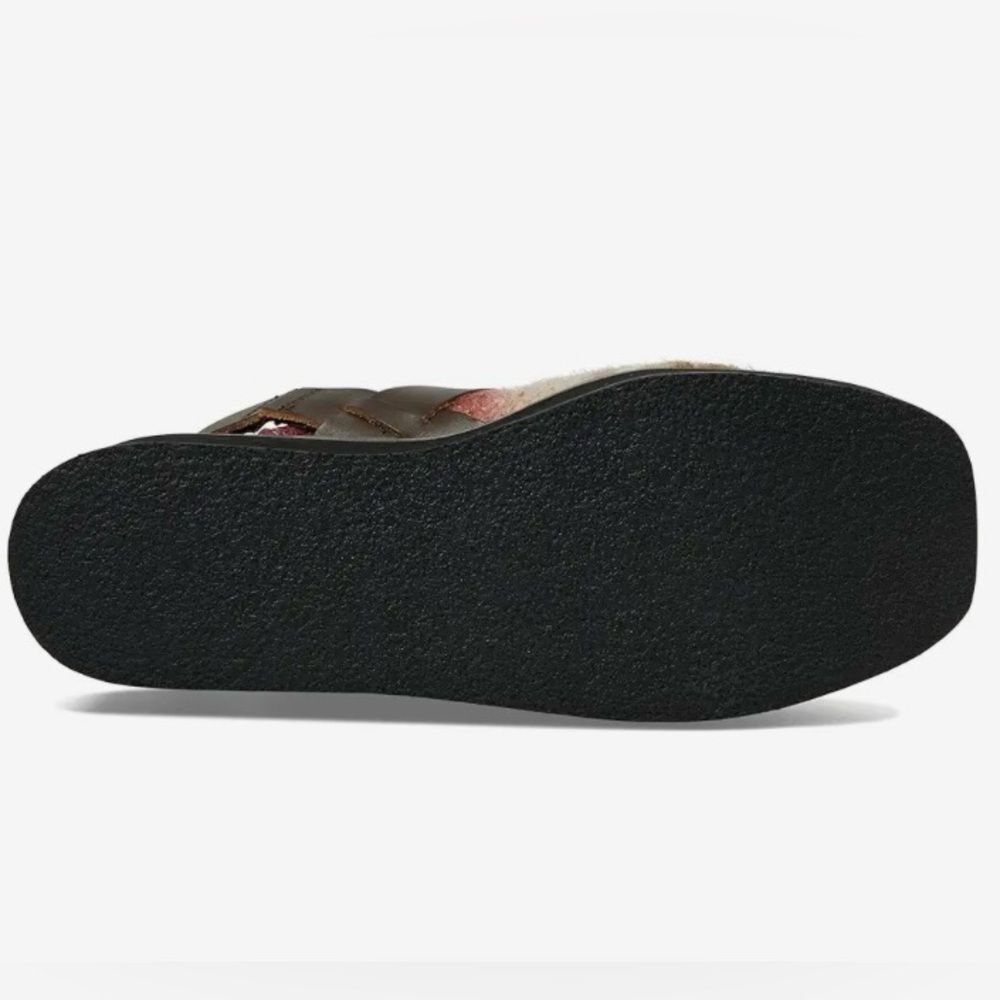 NEW Free People Astrid Platform Mule Shoe Slip-On Strap in Mulberry Mix Size 7.5 - Picture 6 of 9